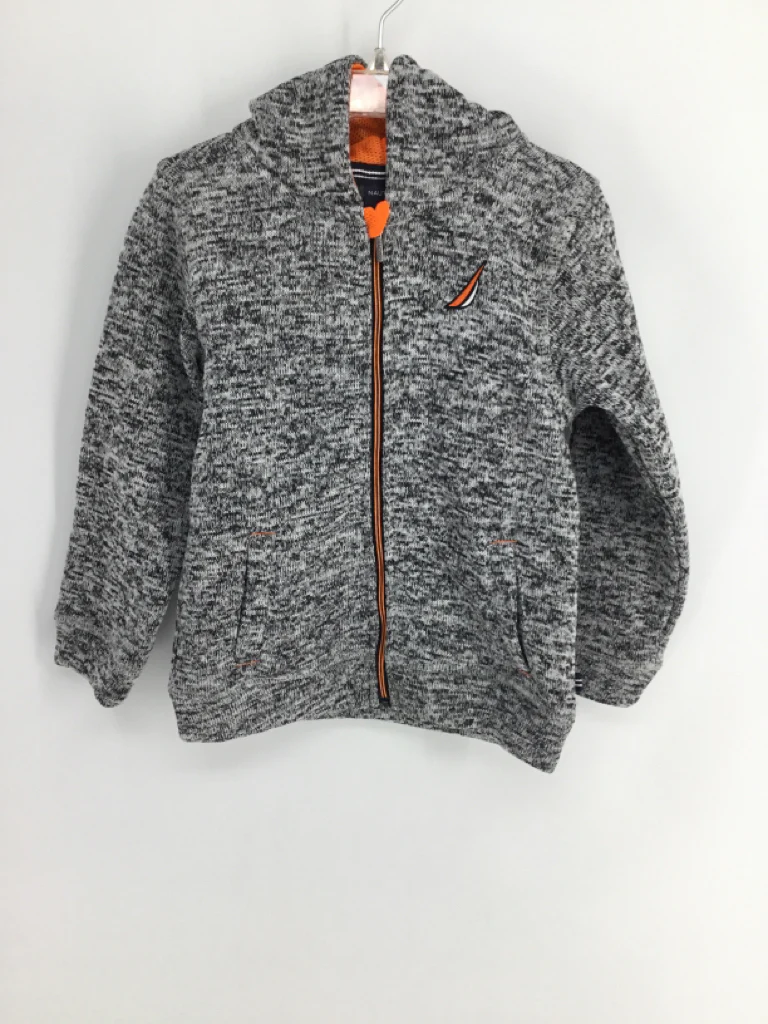 Nautica Child Size 4 Black Marbled Hoodie - boys