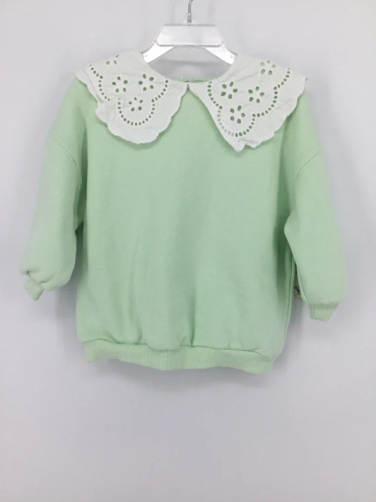 Next Child Size 2 Green Sweatshirt - girls