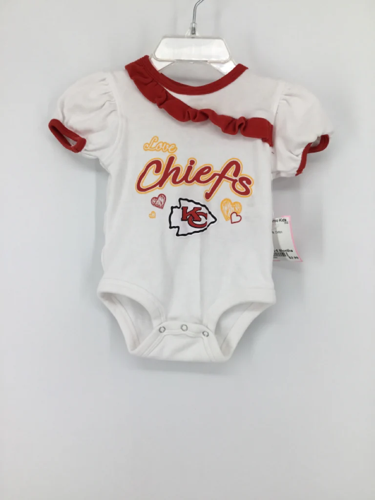 NFL Child Size 3-6 Months Red Onesie