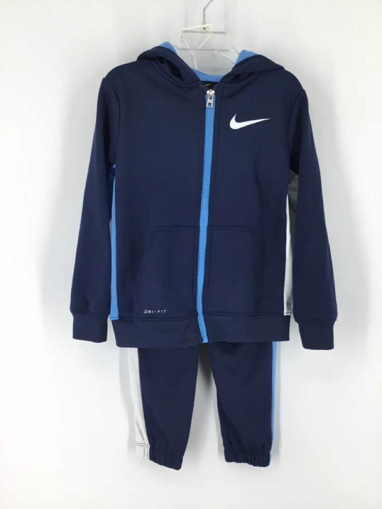 Nike Child Size 6 Blue Solid Outfit - boys