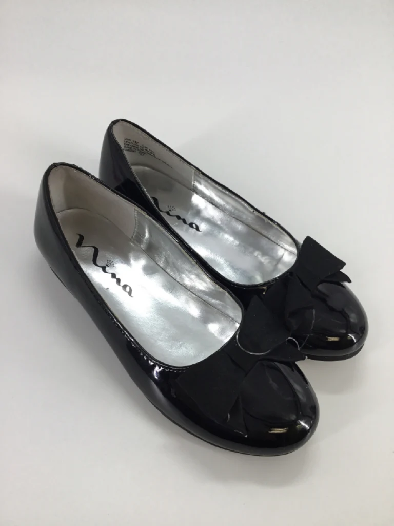 Nina Child Size 1 Youth Black Dress Shoes