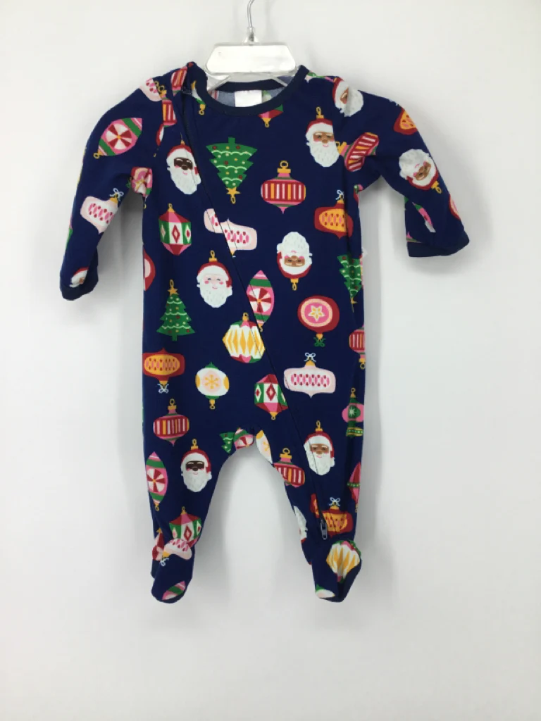 North Pole Child Size 3 Months Blue Christmas Sleeper