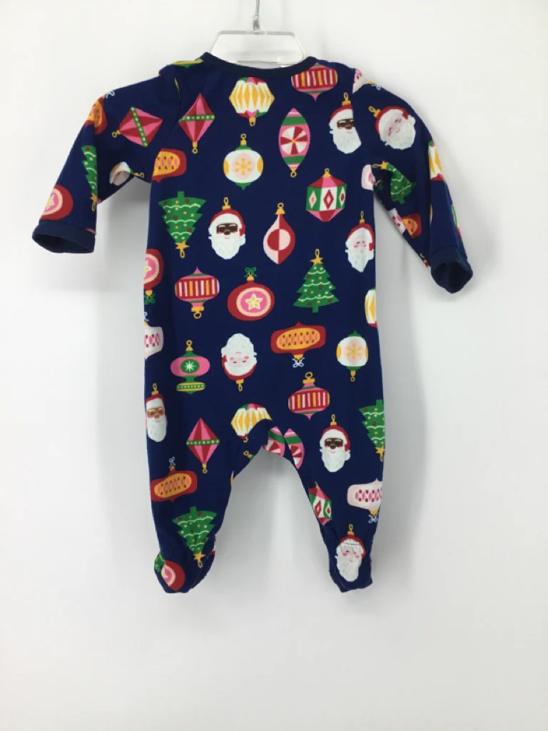 North Pole Child Size 3 Months Blue Christmas Sleeper - Image 2