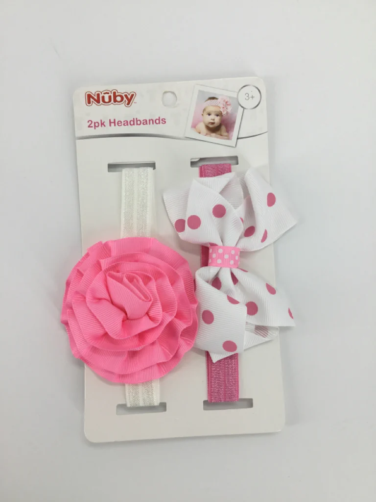 Nuby Child Size 3 Months Pink Hair Accessories - resale