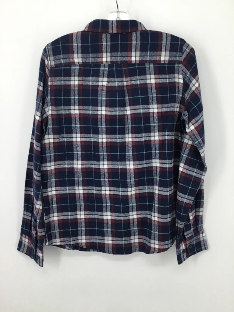 Ocean & Coast Child Size 10 Navy Plaid Shirt - boys - Image 3