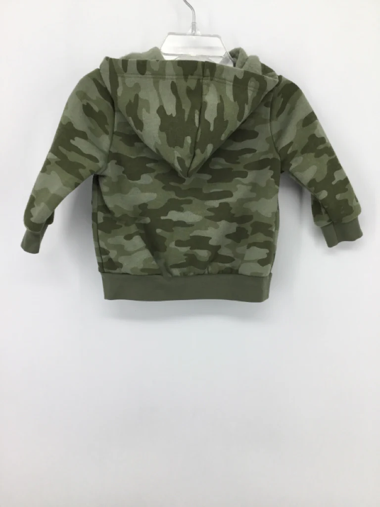 okie dokie Child Size 12 Months Green Camoflage Hoodie - boys - Image 2