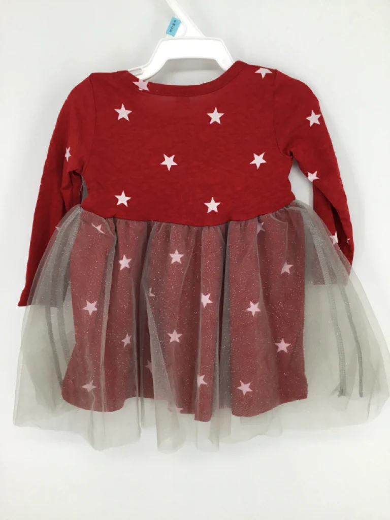 okie dokie Child Size 6 Months Red Christmas Dress - Image 3