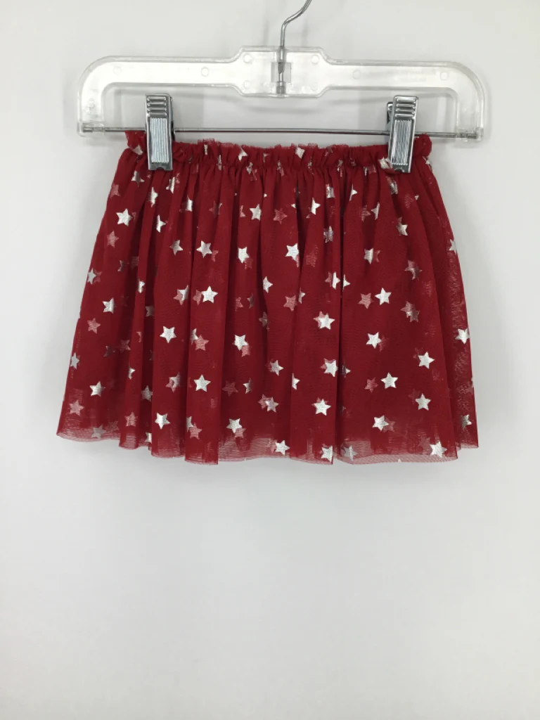 okie dokie Child Size 6 Months Red Stars & Stripes Skirt