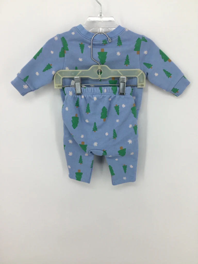 Old Navy Child Size 0-3 Months Blue Christmas Outfit - Image 2