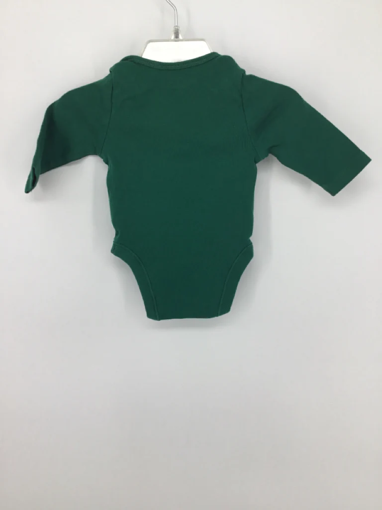 Old Navy Child Size 0-3 Months Green Christmas Onesie - Image 2