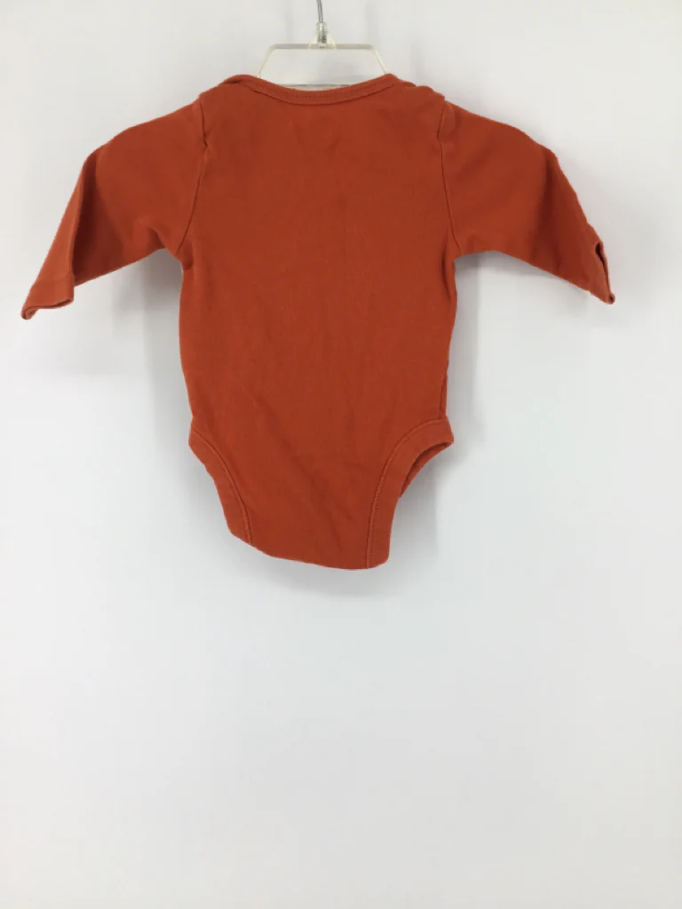 Old Navy Child Size 0-3 Months Orange Onesie - Image 2
