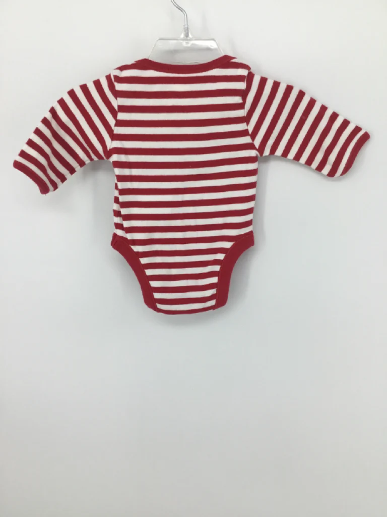 Old Navy Child Size 0-3 Months Red Christmas Onesie - Image 2