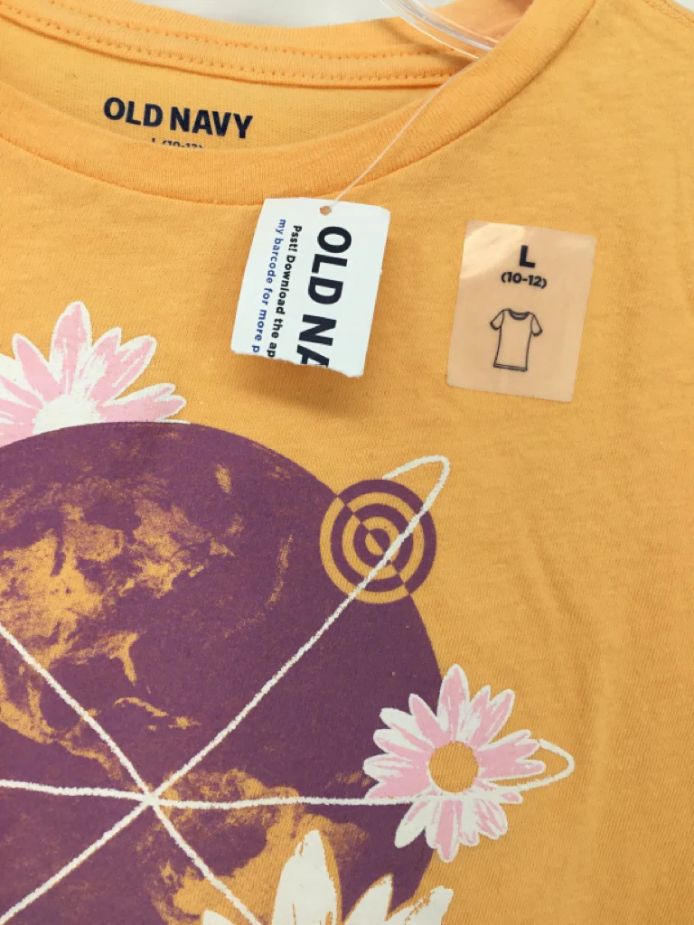 Old Navy Child Size 10 Orange T-shirt - girls - Image 2