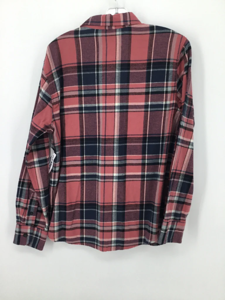 Old Navy Child Size 10 Pink Plaid Shirt - boys - Image 3