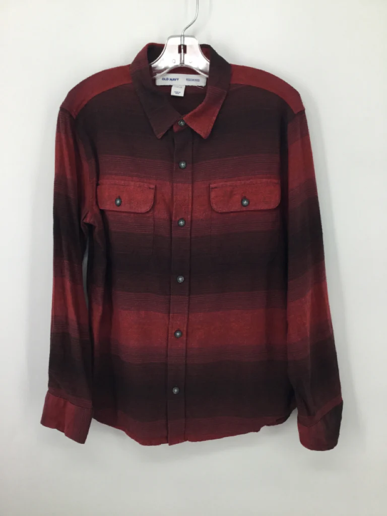 Old Navy Child Size 10 Red Print Shirt - boys
