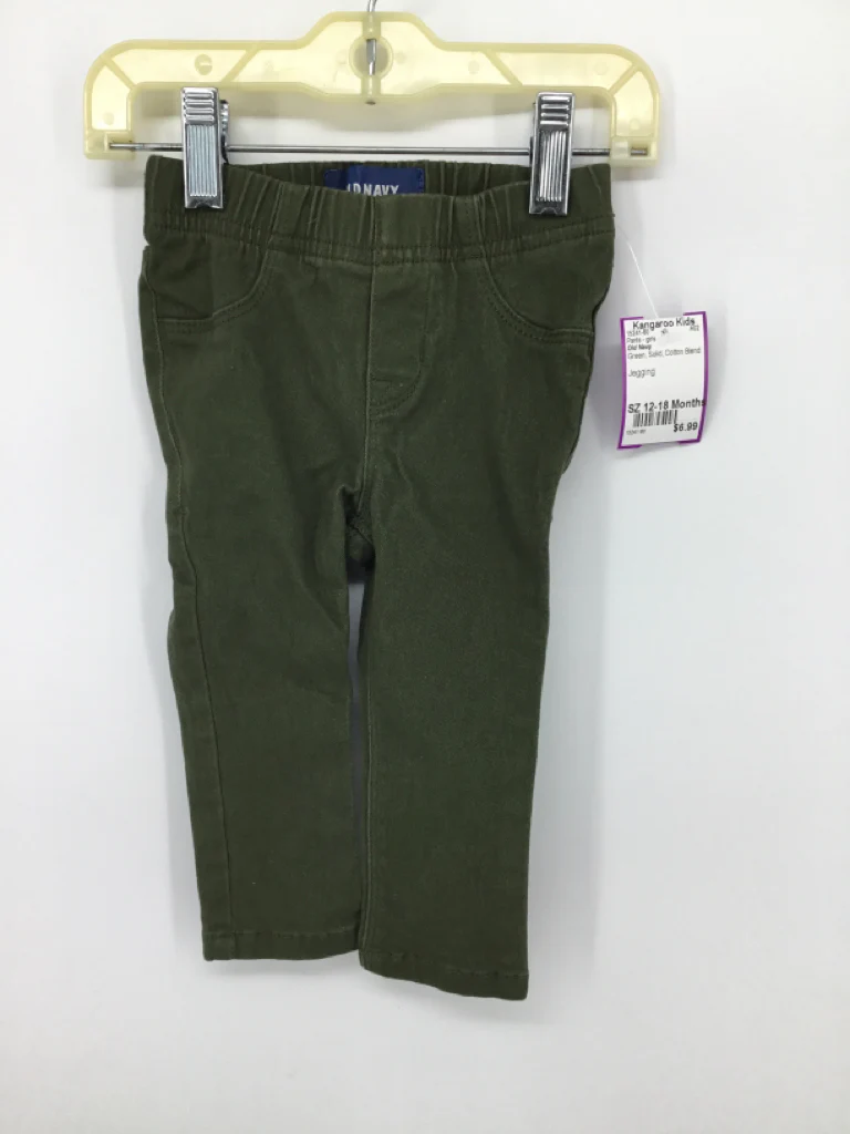 Old Navy Child Size 12-18 Months Green Pants - girls
