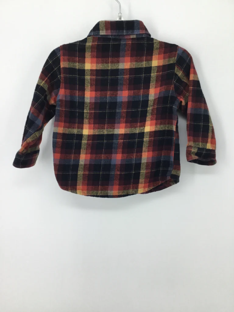 Old Navy Child Size 12-18 Months Multi-Color Plaid Shirt - boys - Image 2
