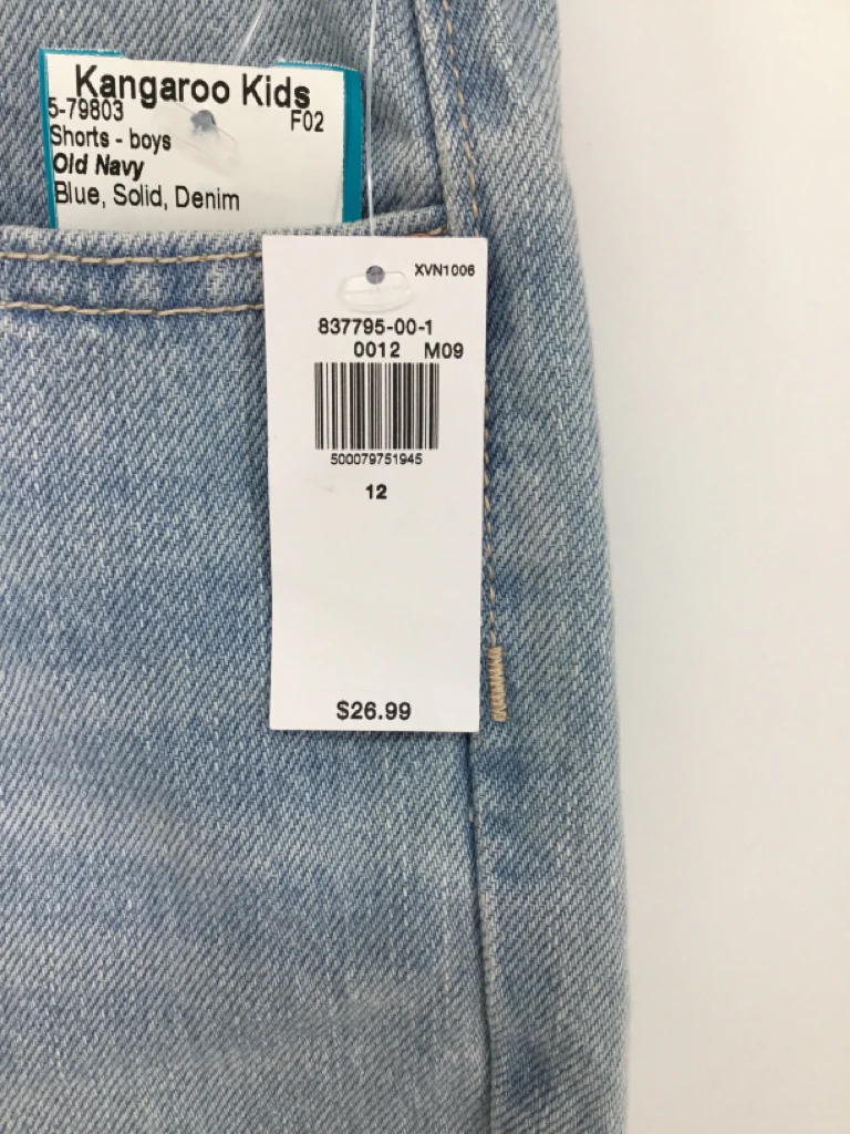 Old Navy Child Size 12 Blue Solid Shorts - boys - Image 2