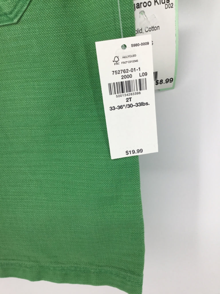 Old Navy Child Size 2 Green Solid Shirt - boys - Image 2