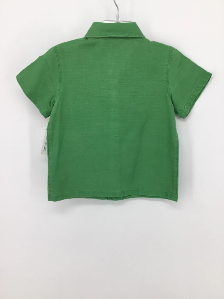 Old Navy Child Size 2 Green Solid Shirt - boys - Image 3