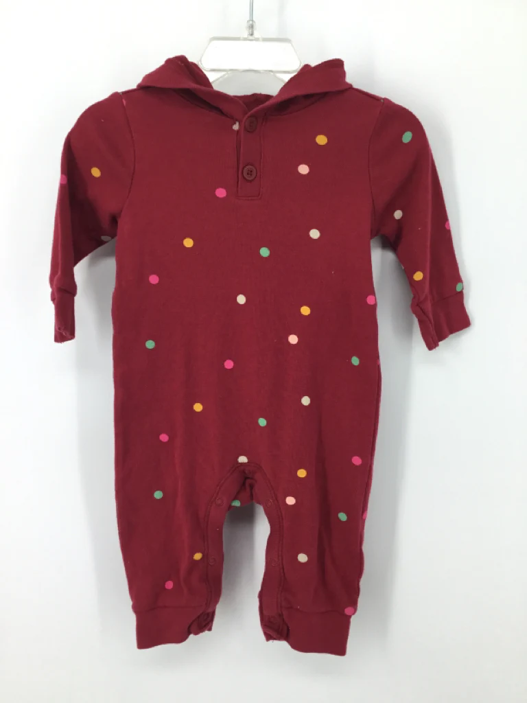 Old Navy Child Size 3-6 Months Burgundy Outfit - girls