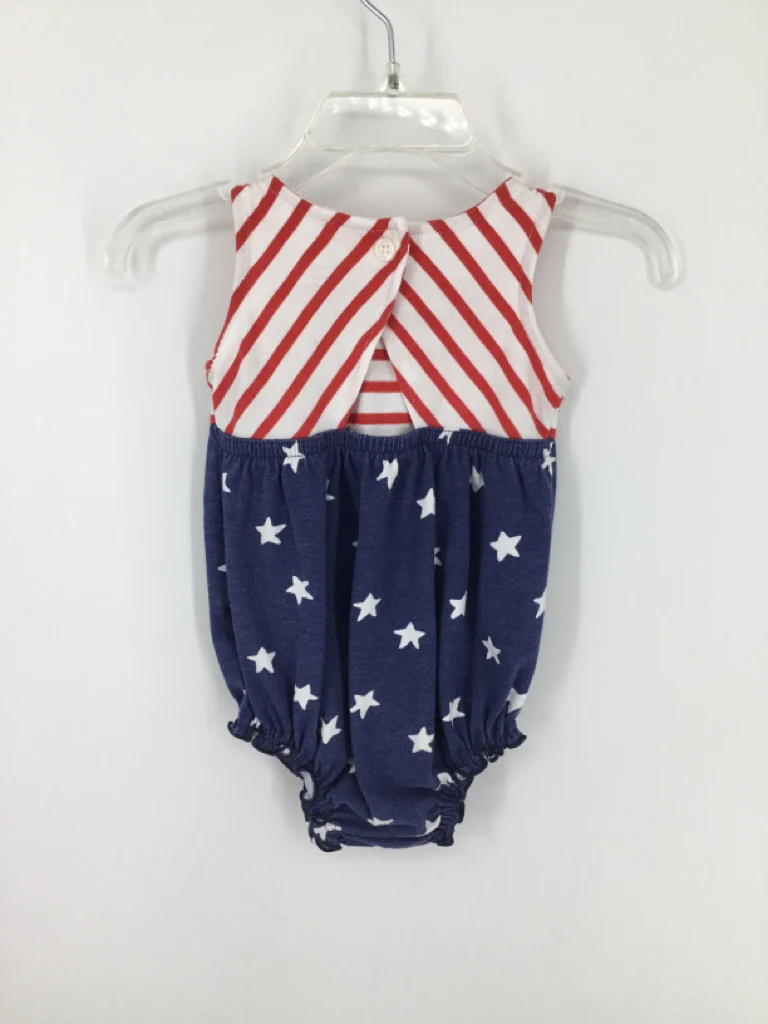 Old Navy Child Size 3-6 Months Red Stars & Stripes Outfit - Image 2