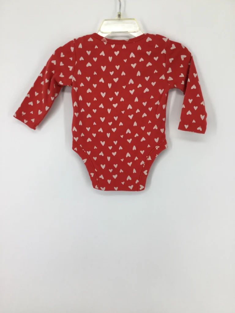Old Navy Child Size 3-6 Months Red Valentine's Day Onesie - Image 2