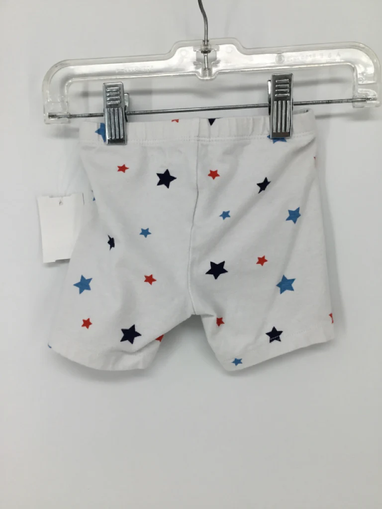 Old Navy Child Size 3 Months White Stars & Stripes Shorts - Image 2