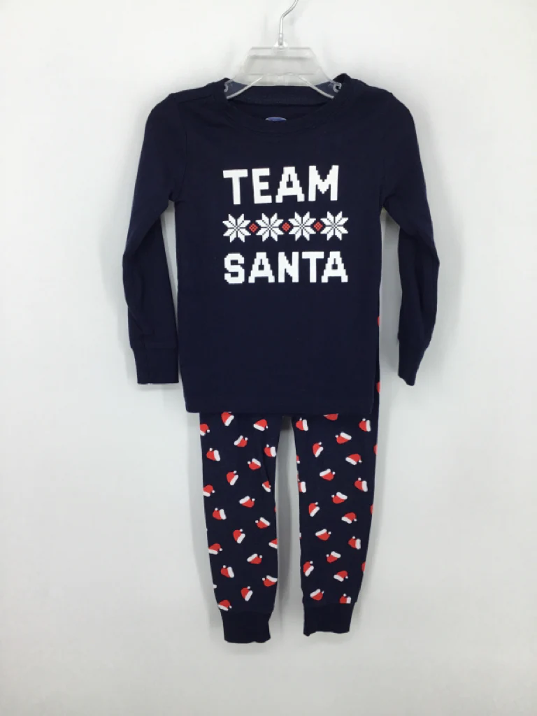 Old Navy Child Size 3 Navy Christmas Pajamas