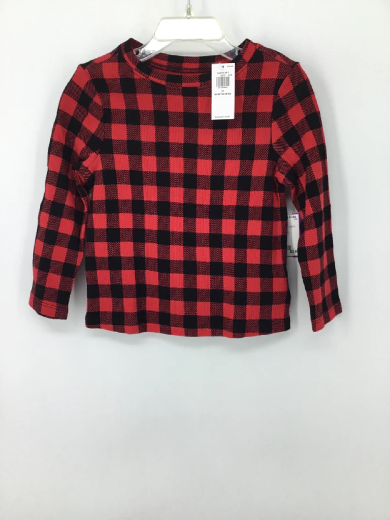 Old Navy Child Size 3 Red Checkered Shirt - boys