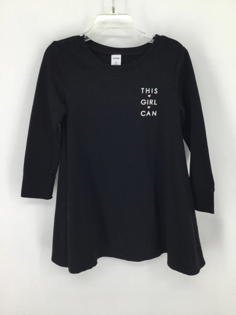 Old Navy Child Size 4 Black Dress - girls