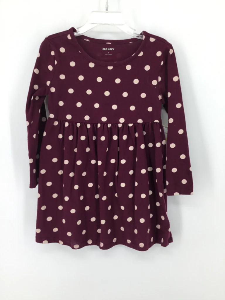 Old Navy Child Size 4 Burgundy Dress - girls