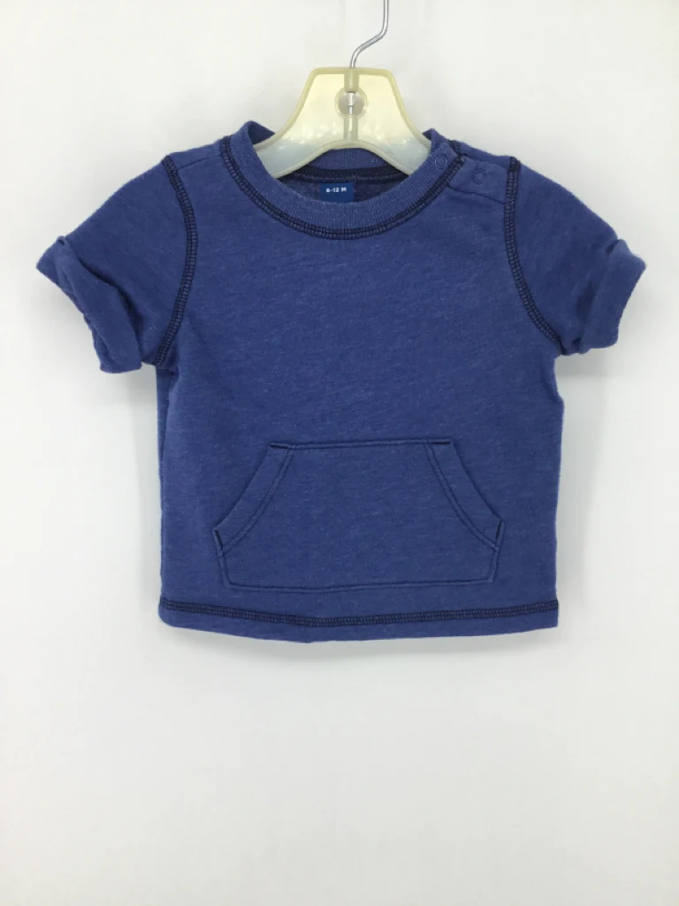 Old Navy Child Size 6-12 Months Blue Solid Shirt - boys