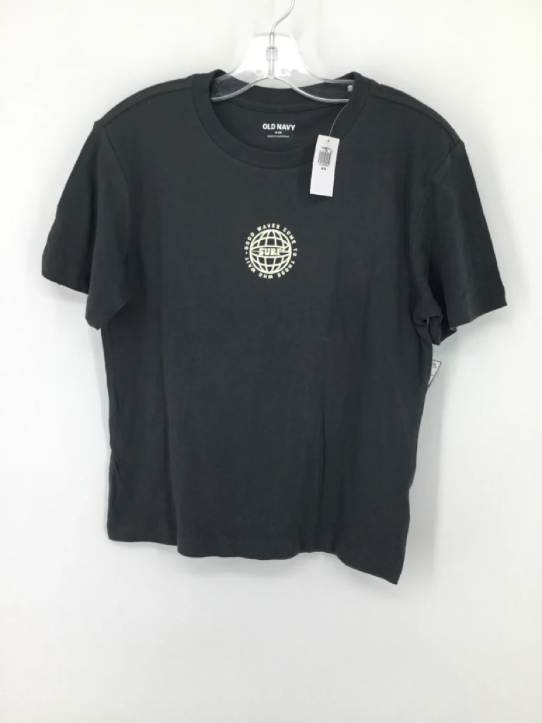 Old Navy Child Size 8 Gray screen printed T-shirt - boys