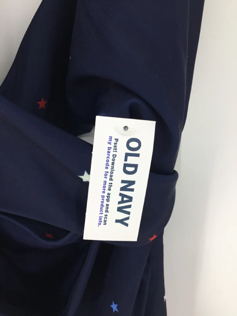 Old Navy Child Size S Navy Stars & Stripes Maternity Swimsuit - Image 2