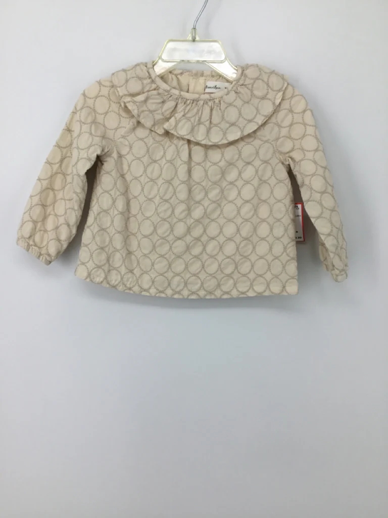 Oliver & Rain Child Size 12 Months Cream Shirt - girls