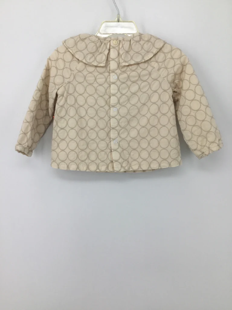 Oliver & Rain Child Size 12 Months Cream Shirt - girls - Image 2