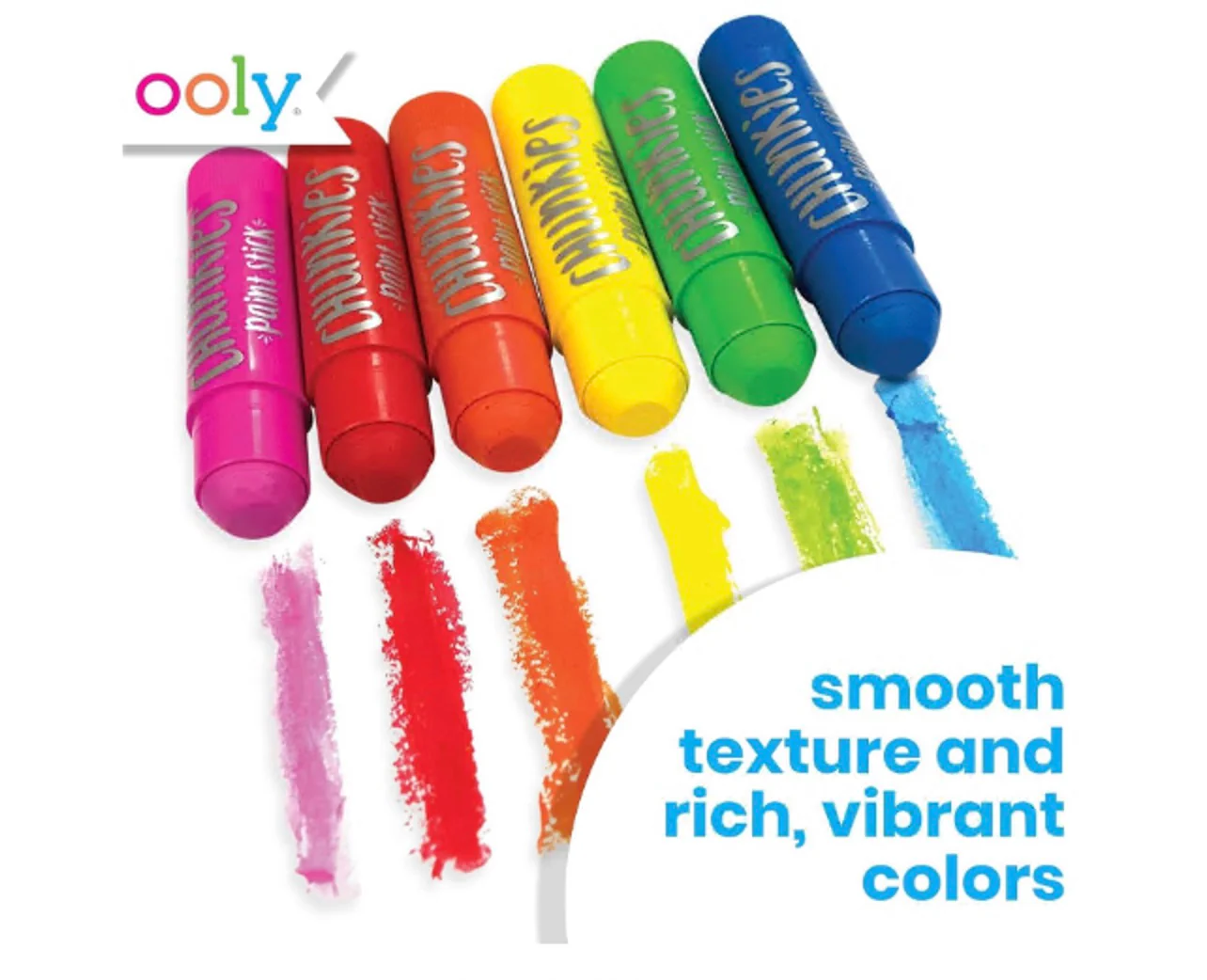 Ooly Chunkies Paint Sticks Classic Pack Set of 6 - Image 3