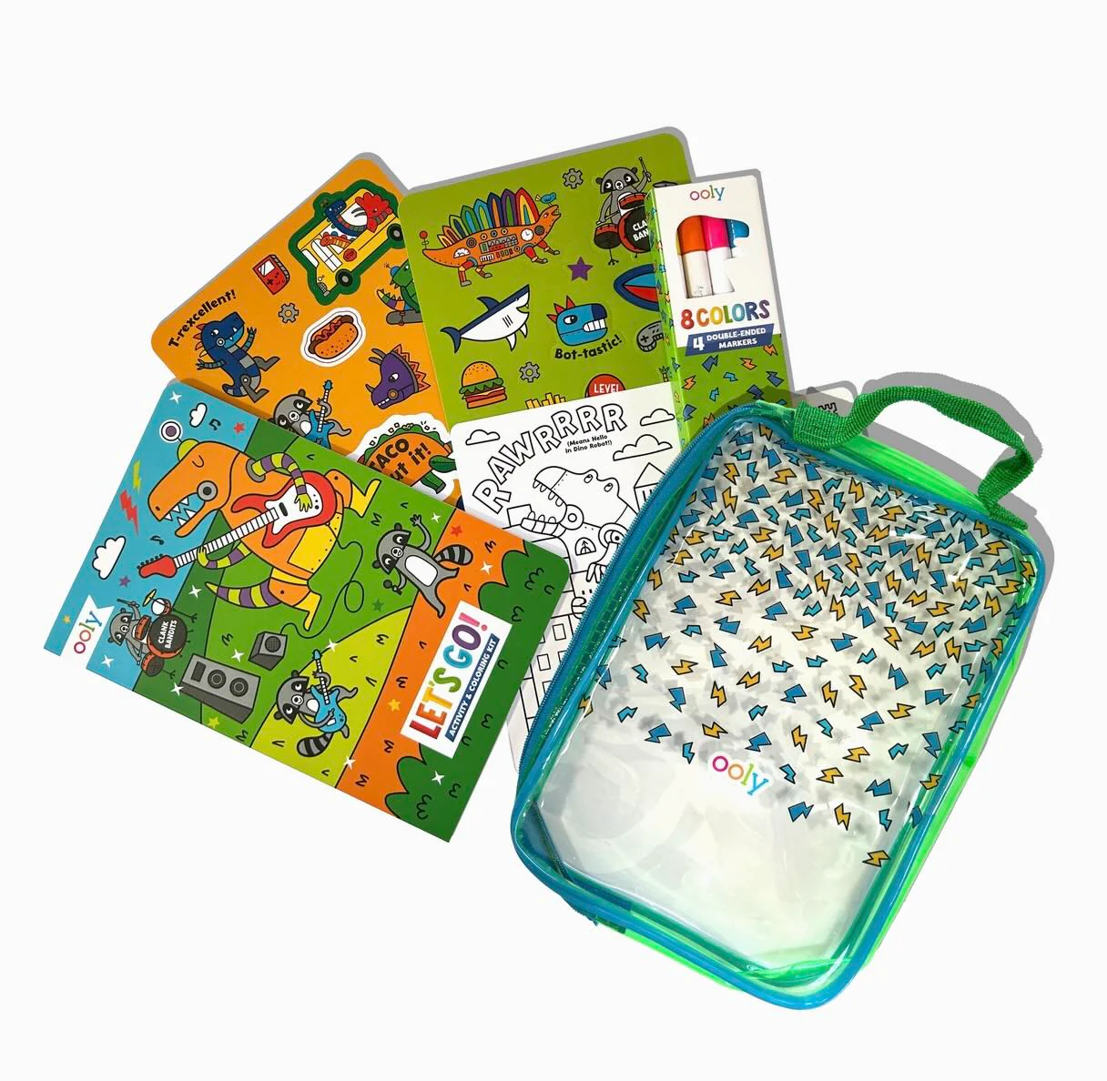 Ooly - Let's Go! Activity & Coloring Kit (Robo Dinos) - Image 2