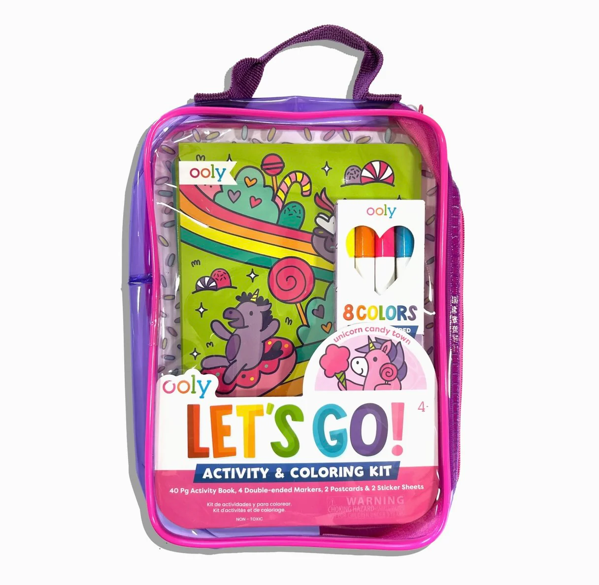 Ooly - Let's Go!Activity & Coloring Kit (Unicorn Candy Town)