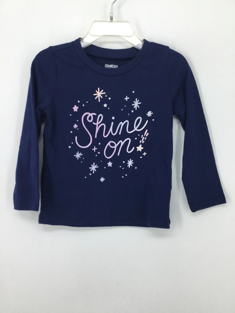 OshKosh B'gosh Child Size 2 Navy T-shirt - girls