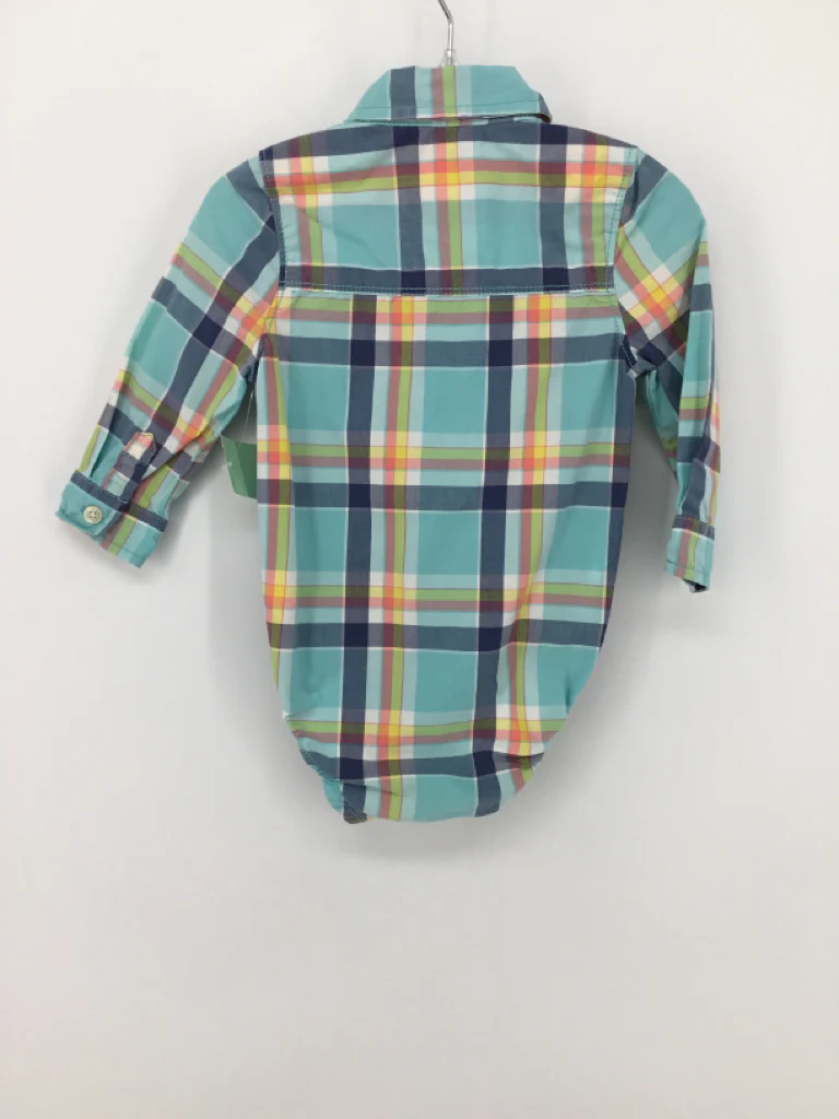 OshKosh B'gosh Child Size 12 Months Blue Onesie - Image 2
