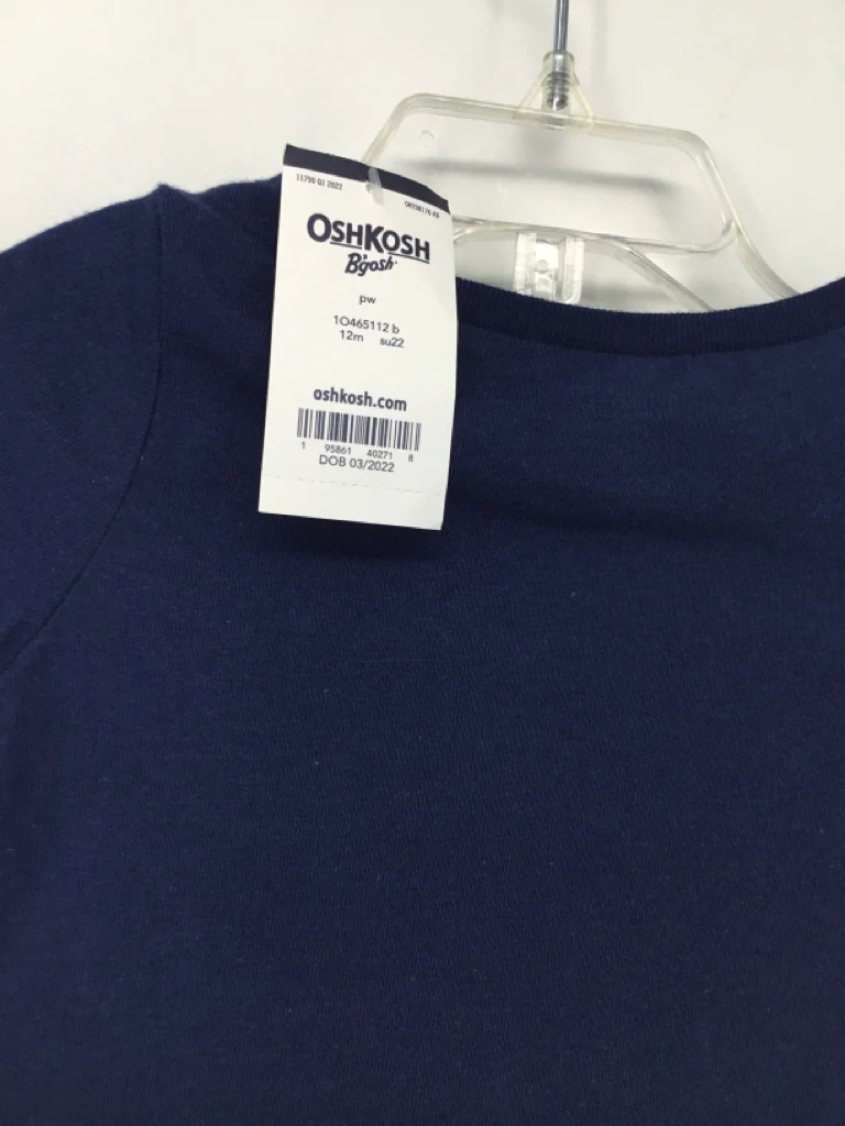 OshKosh B'gosh Child Size 12 Months Navy Stars & Stripes T-Shirt - Image 2