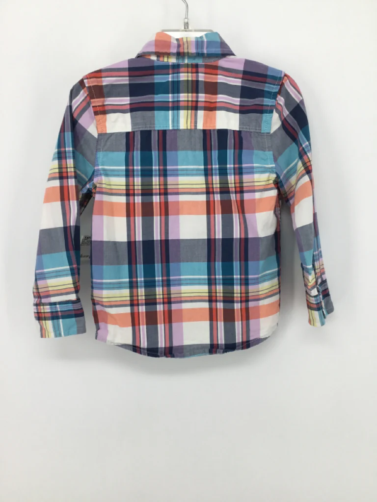 OshKosh B'gosh Child Size 2 Multi-Color Plaid Shirt - boys - Image 2