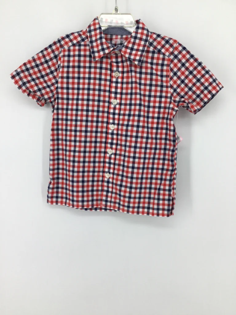 OshKosh B'gosh Child Size 3 Red Gingham Shirt - boys