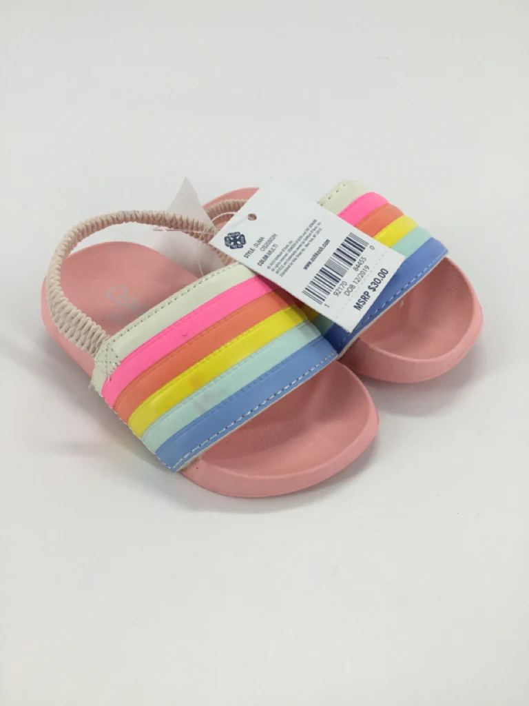 OshKosh B'gosh Child Size 3 Toddler Pink Sandals/Flip Flops