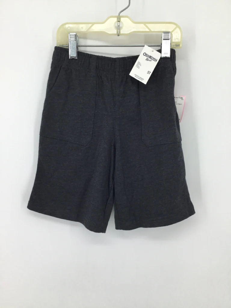 OshKosh B'gosh Child Size 5 Gray Solid Shorts - boys