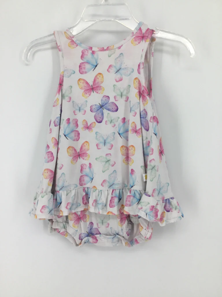 Parz by Posh Peanut Child Size 6-12 Months White Outfit - girls