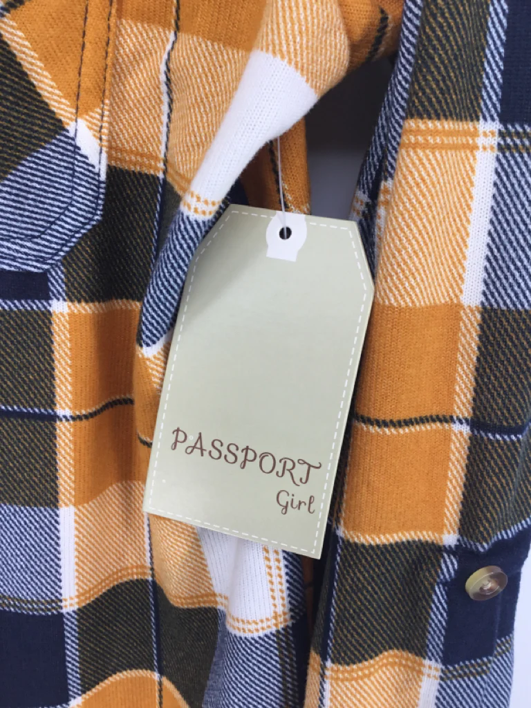 Passport Child Size 10 Yellow Shirt - girls - Image 2