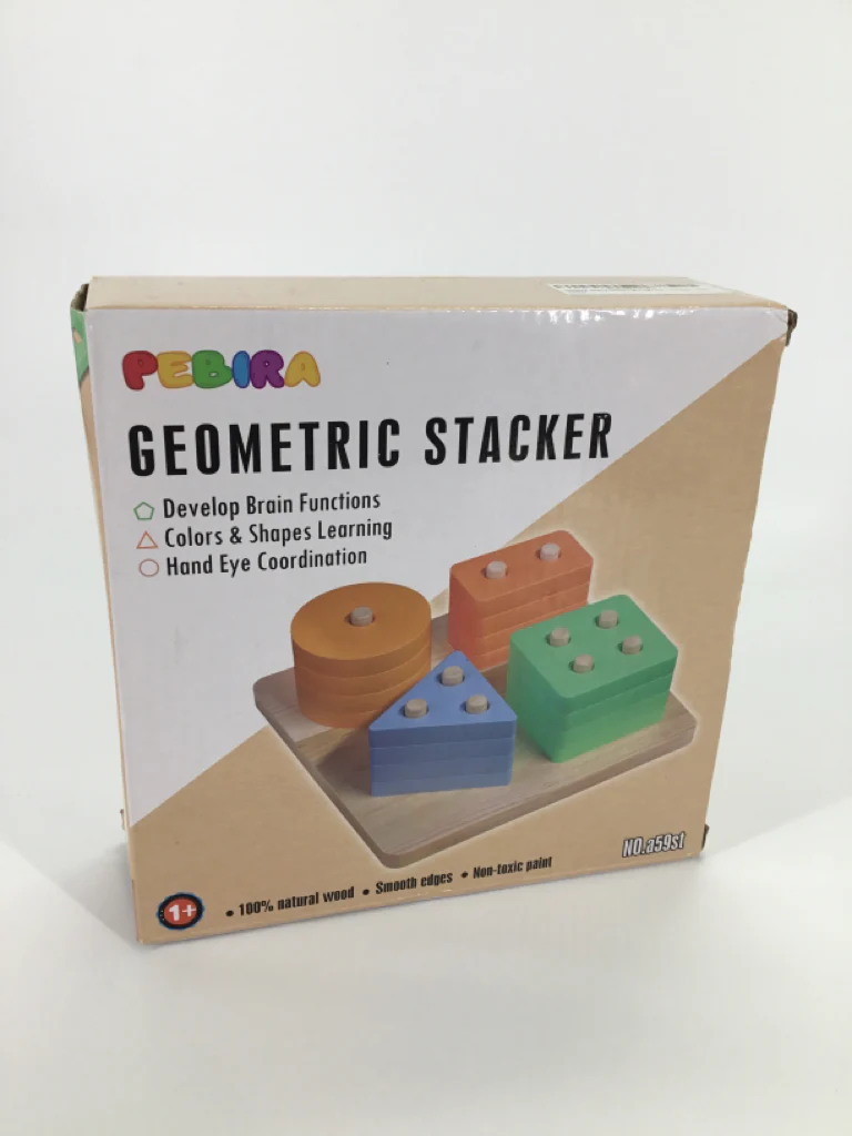 Pebira Wooden Geometric Stacker